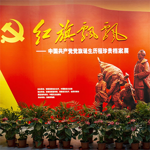 红旗飘飘：VR中国共产党党旗档案展